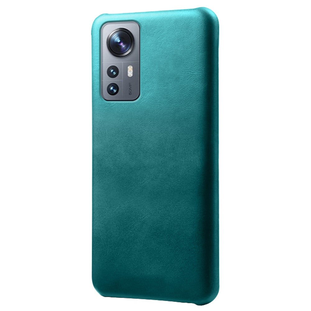Xiaomi 12 5G/12X 5G/12S 5G Texturerat PU-läderbeläggning Reptåligt hårt PC-mobilskyddsskal