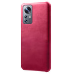 Xiaomi 12 5G/12X 5G/12S 5G Texturerat PU-läderbeläggning Reptåligt hårt PC-mobilskyddsskal