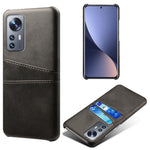 For Xiaomi 12 Pro 5G / 12S Pro 5G /12 Pro (Dimensity) 5G PU Leather + Hard PC Thin Durable Protective Phone Case with Two Card Slot Holders