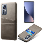 For Xiaomi 12 Pro 5G / 12S Pro 5G /12 Pro (Dimensity) 5G PU Leather + Hard PC Thin Durable Protective Phone Case with Two Card Slot Holders