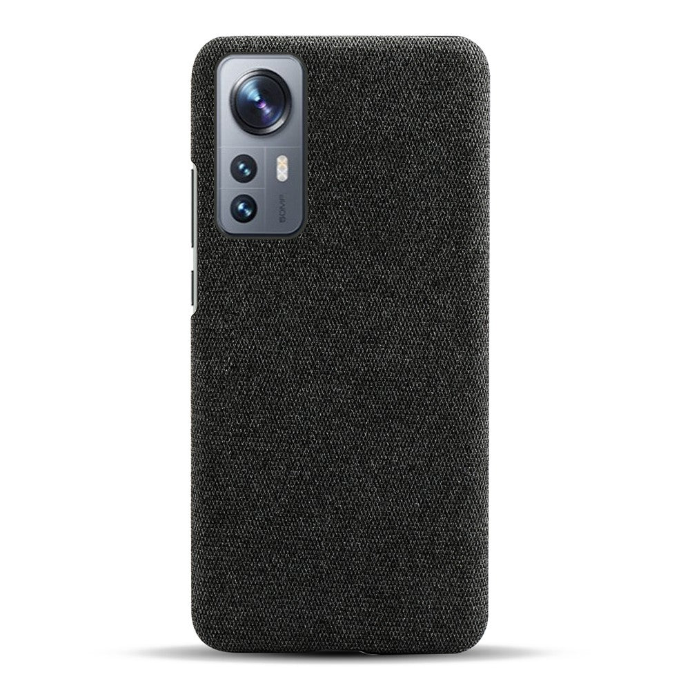 Xiaomi 12 Pro 5G / 12S Pro 5G /12 Pro (Dimensity) 5G Ultratunt Hårt PC + Tygyta Fingeravtryckssäkert Skal