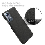Xiaomi 12 Pro 5G / 12S Pro 5G /12 Pro (Dimensity) 5G Ultratunt Hårt PC + Tygyta Fingeravtryckssäkert Skal