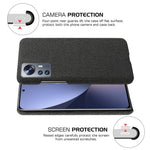 Xiaomi 12 Pro 5G / 12S Pro 5G /12 Pro (Dimensity) 5G Ultratunt Hårt PC + Tygyta Fingeravtryckssäkert Skal
