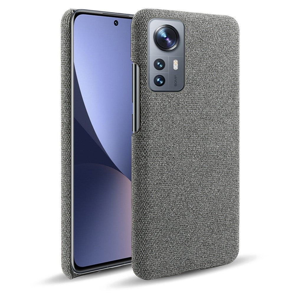 Xiaomi 12 Pro 5G / 12S Pro 5G /12 Pro (Dimensity) 5G Ultratunt Hårt PC + Tygyta Fingeravtryckssäkert Skal