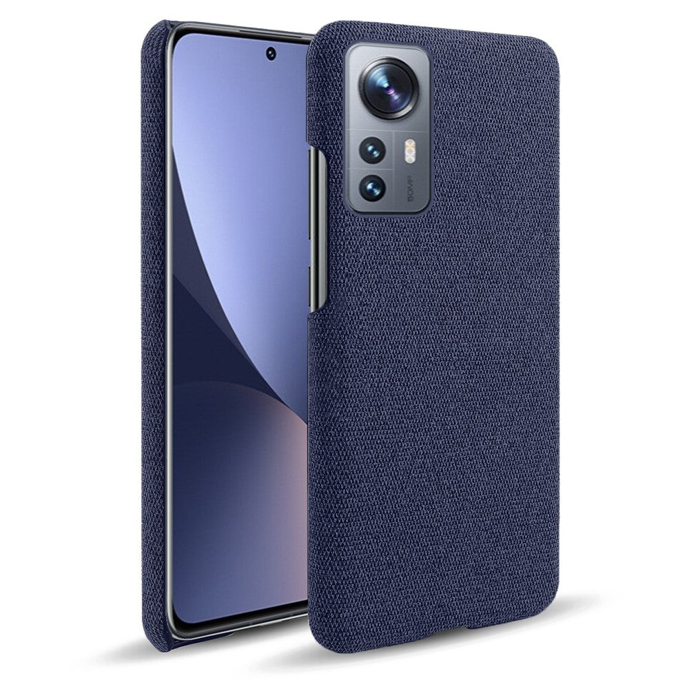 Xiaomi 12 Pro 5G / 12S Pro 5G /12 Pro (Dimensity) 5G Ultratunt Hårt PC + Tygyta Fingeravtryckssäkert Skal