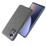 For Xiaomi 12 5G/12X 5G/12S 5GShockproof Cloth Texture Hard PC Protective Cover Anti-Slip Case