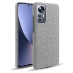 Xiaomi 12 5G/12X 5G/12S 5GStötsäkert tygstruktur hårt PC-skyddsfodral halkfritt fodral