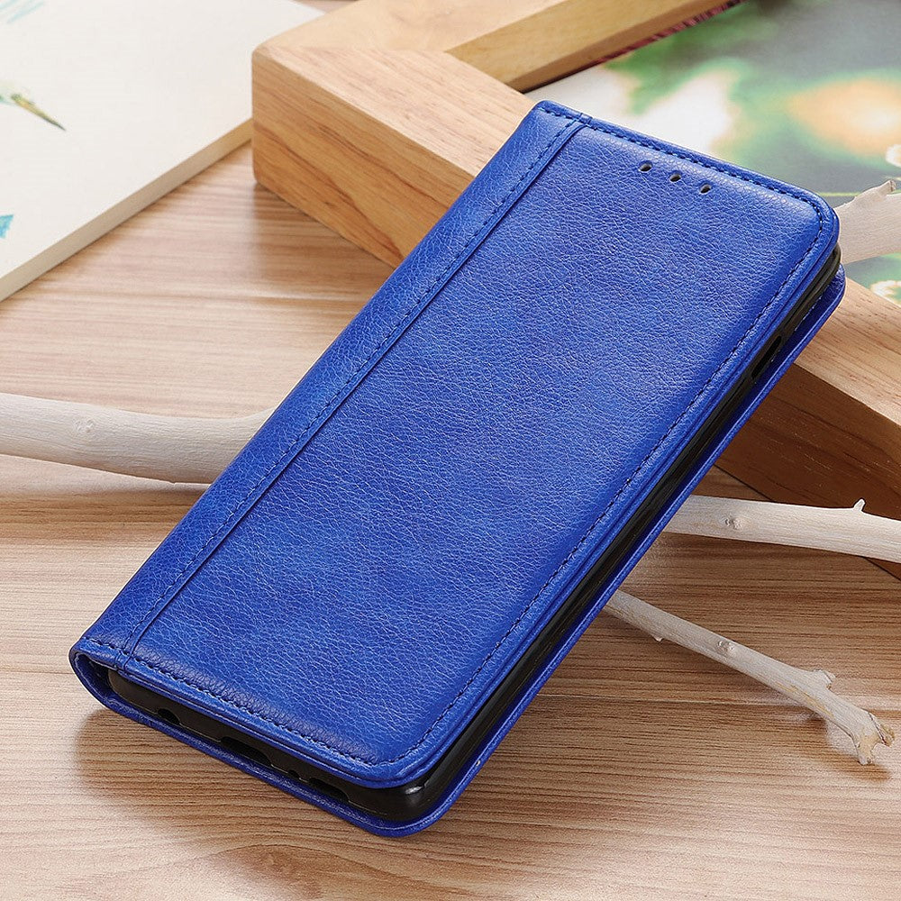 Litchi Texture Split Leather Case for Xiaomi 12 Pro 5G / 12S Pro 5G /12 Pro (Dimensity) 5G, Magnetic Auto-absorbed Flip Folio Wallet Stand Book Phone Cover