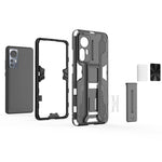For Xiaomi 12 5G/12X 5G/12S 5G Shockproof Soft TPU Hard PC Mobile Phone Case Shell with Kickstand
