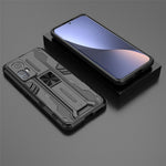 For Xiaomi 12 5G/12X 5G/12S 5G Shockproof Soft TPU Hard PC Mobile Phone Case Shell with Kickstand