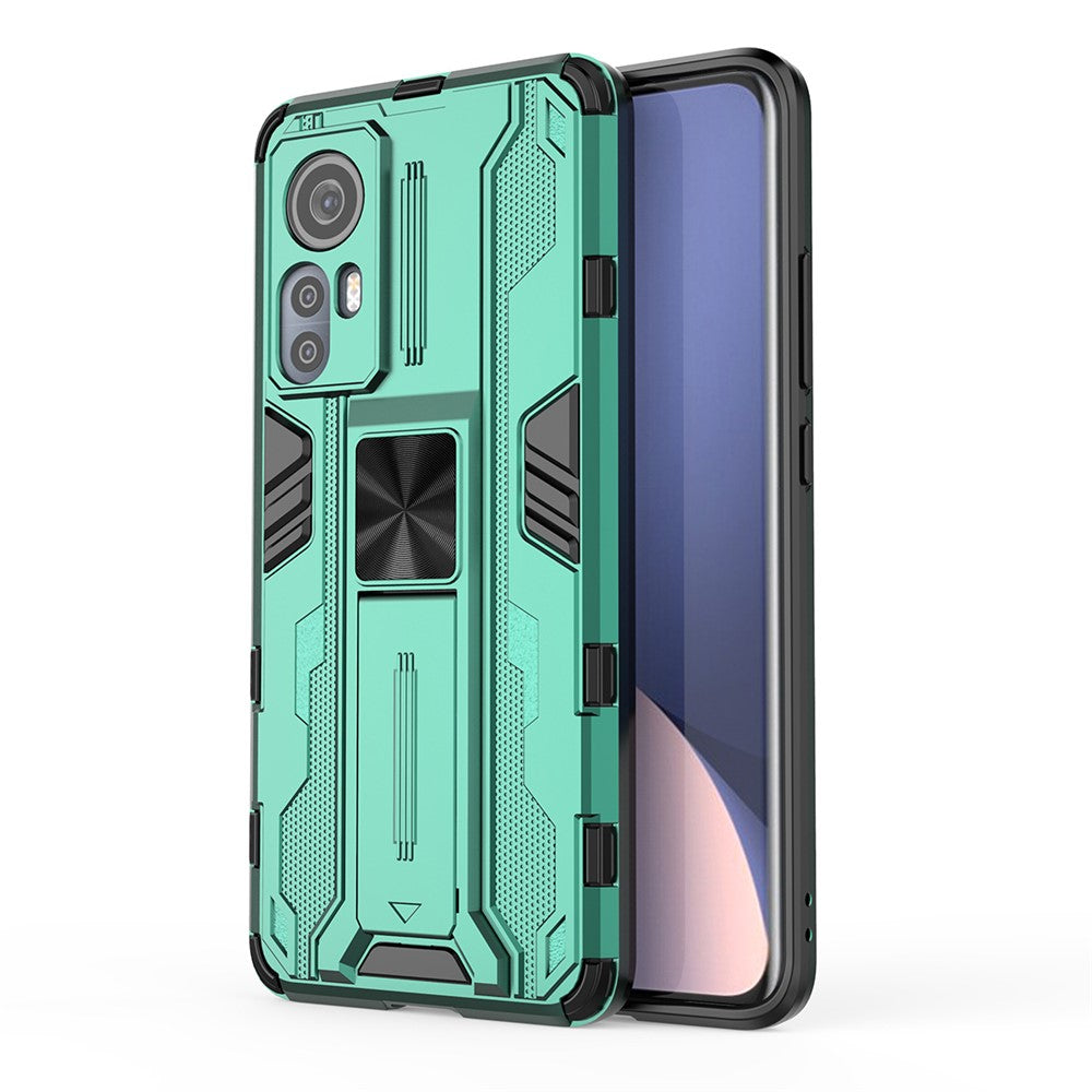 For Xiaomi 12 5G/12X 5G/12S 5G Shockproof Soft TPU Hard PC Mobile Phone Case Shell with Kickstand
