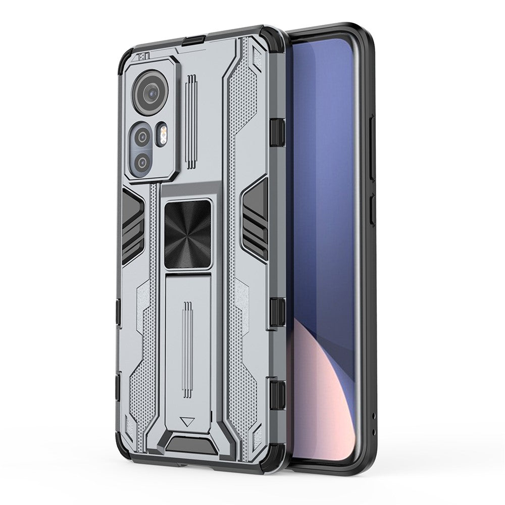 For Xiaomi 12 5G/12X 5G/12S 5G Shockproof Soft TPU Hard PC Mobile Phone Case Shell with Kickstand