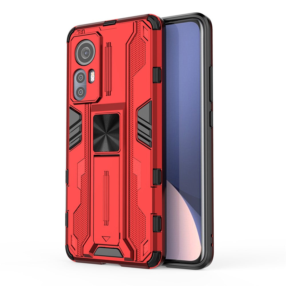 For Xiaomi 12 5G/12X 5G/12S 5G Shockproof Soft TPU Hard PC Mobile Phone Case Shell with Kickstand
