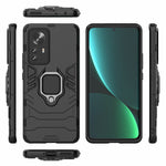 Hybridmobilskal för Xiaomi 12 Pro 5G / 12S Pro 5G /12 Pro (Dimensity) 5G, Ringstöd Hårt PC + Mjukt TPU Stötdämpande mobilskal