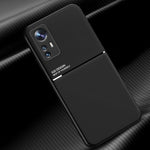 For Xiaomi 12 Pro 5G / 12S Pro 5G /12 Pro (Dimensity) 5G Anti-drop Imprinted PU Leather + TPU Phone Case with Car Mount Metal Sheet