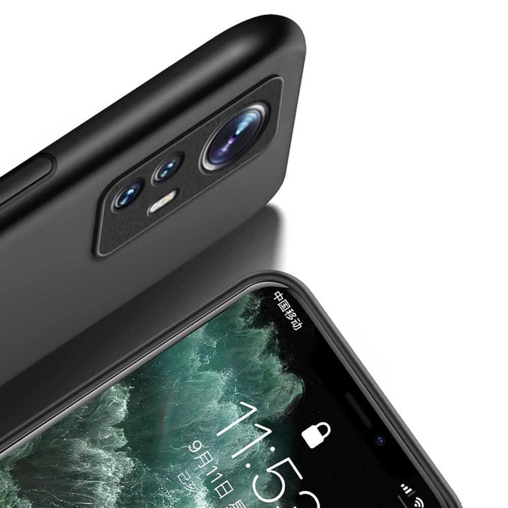Xiaomi 12 Pro 5G / 12S Pro 5G /12 Pro (Dimensity) 5G Fallskyddande PU-läder + TPU-mobilskal med bilfäste i metallplåt