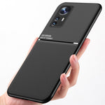 For Xiaomi 12 Pro 5G / 12S Pro 5G /12 Pro (Dimensity) 5G Anti-drop Imprinted PU Leather + TPU Phone Case with Car Mount Metal Sheet