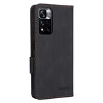 Xiaomi Redmi Note 11 Pro 5G (Kina) (MediaTek)/11 Pro+ 5G Hårdvarudesign PU-läderfodral med stativ, magnetisk stängning, fällbart plånboksfodral