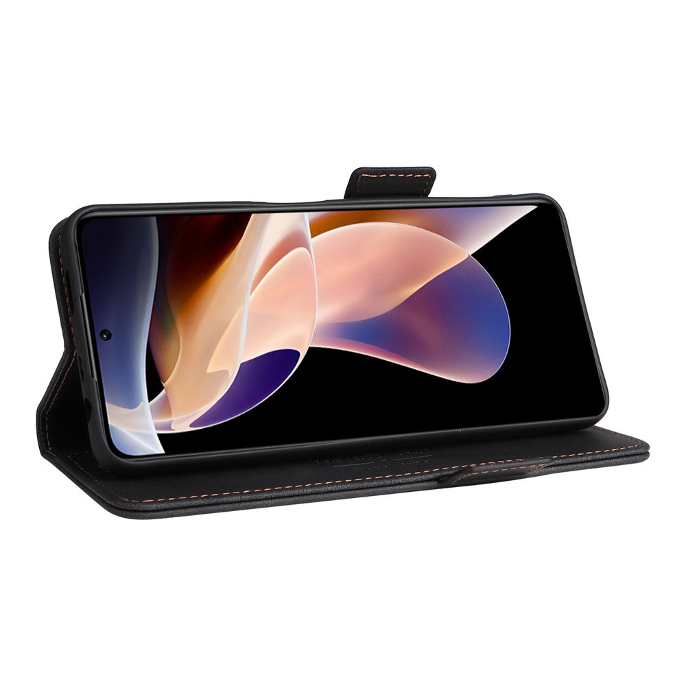 For Xiaomi Redmi Note 11 Pro 5G (China) (MediaTek)/11 Pro+ 5G Hardware Design PU Leather Book Case Stand Magnetic Closure Flip Wallet Cover