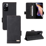 For Xiaomi Redmi Note 11 Pro 5G (China) (MediaTek)/11 Pro+ 5G Hardware Design PU Leather Book Case Stand Magnetic Closure Flip Wallet Cover