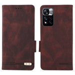 For Xiaomi Redmi Note 11 Pro 5G (China) (MediaTek)/11 Pro+ 5G Hardware Design PU Leather Book Case Stand Magnetic Closure Flip Wallet Cover