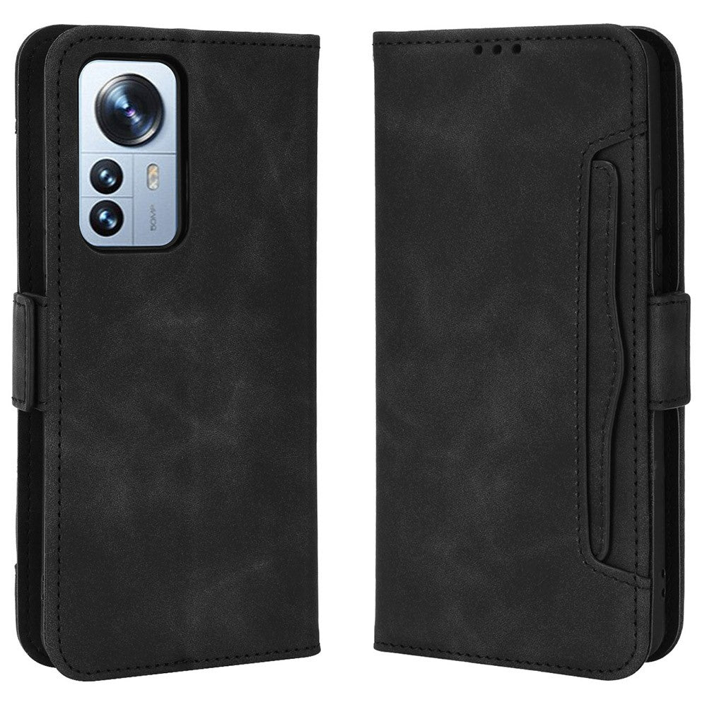 For Xiaomi 12 Pro 5G / 12S Pro 5G /12 Pro (Dimensity) 5G Magnetic Closing Shockproof Multi-Card Slots Wallet Case Premium PU Leather Stand Flip Cell Phone Cover