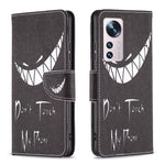 Xiaomi 12 5G/12X 5G/12S 5G PU-lädermönstertryck plånboksfodral stativfunktion reptåligt stötsäkert vikbart fodral