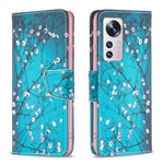 Xiaomi 12 5G/12X 5G/12S 5G PU-lädermönstertryck plånboksfodral stativfunktion reptåligt stötsäkert vikbart fodral