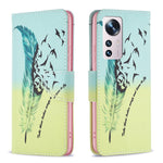 For Xiaomi 12 5G/12X 5G/12S 5G PU Leather Pattern Printing Wallet Phone Case Stand Feature Anti-Scratch Shockproof Folding Cover