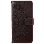 For Xiaomi 12 Pro 5G / 12S Pro 5G /12 Pro (Dimensity) 5G Imprinted Mandala Pattern PU Leather Flip Shockproof Cover Wallet Stand TPU Interior Shell with Strap