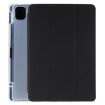 For Xiaomi Pad 5/Pad 5 Pro Pen Slot Design Tri-fold Stand PU Leather TPU Protective Tablet Case