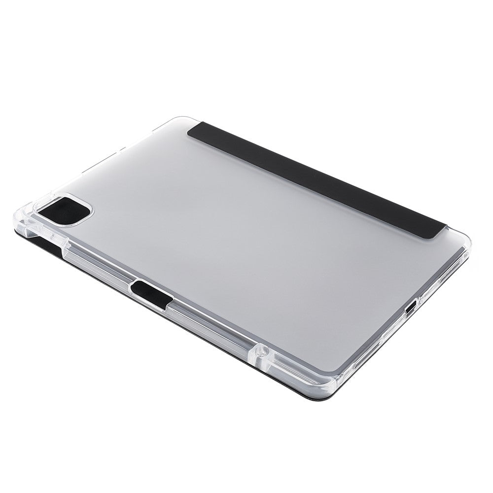 For Xiaomi Pad 5/Pad 5 Pro Pen Slot Design Tri-fold Stand PU Leather TPU Protective Tablet Case