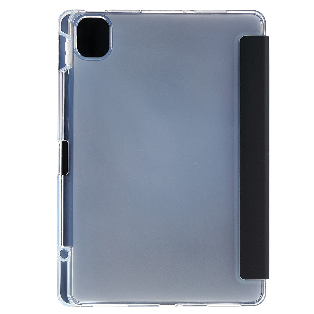 For Xiaomi Pad 5/Pad 5 Pro Pen Slot Design Tri-fold Stand PU Leather TPU Protective Tablet Case