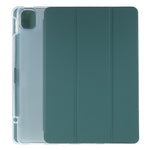 For Xiaomi Pad 5/Pad 5 Pro Pen Slot Design Tri-fold Stand PU Leather TPU Protective Tablet Case