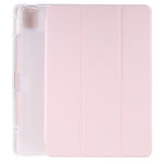 For Xiaomi Pad 5/Pad 5 Pro Pen Slot Design Tri-fold Stand PU Leather TPU Protective Tablet Case