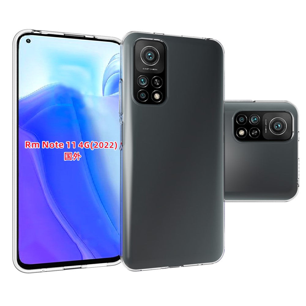 10Pcs/Pack Clear Anti-watermark Case for Xiaomi Redmi Note 11 4G (Qualcomm)/Redmi Note 11S 4G, Anti-fall Soft TPU Lightweight Mobile Phone Cover Shell