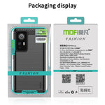MOFI for Xiaomi 12 5G/12X 5G/12S 5G Phone Shell Carbon Fiber Texture Soft TPU Anti-scratch Brushed Surface Mobile Phone Case