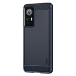 MOFI for Xiaomi 12 5G/12X 5G/12S 5G Phone Shell Carbon Fiber Texture Soft TPU Anti-scratch Brushed Surface Mobile Phone Case