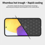 MOFI for Xiaomi 12 5G/12X 5G/12S 5G Phone Shell Carbon Fiber Texture Soft TPU Anti-scratch Brushed Surface Mobile Phone Case