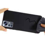 Xiaomi 12 5G/12X 5G/12S 5G Flytande Silikon mobilskydd Enfärgat Stötsäkert Skal med Rem