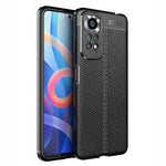 Xiaomi Redmi Note 11 4G (Qualcomm) Litchi Texture Soft TPU Protector Anti-fingeravtryck Mobilskal