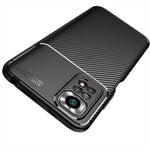 For Xiaomi Redmi Note 11 4G (Qualcomm)/Redmi Note 11S 4G Carbon Fiber Texture Design Soft TPU Drop-proof Slim Light Phone Cover