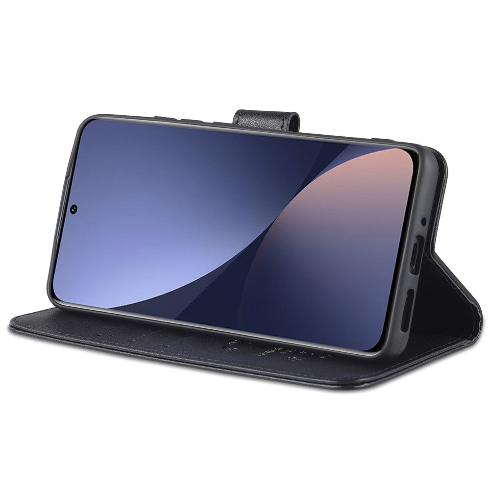 AZNS för Xiaomi 12 5G/12X 5G/12S 5G Reptåligt texturerat PU-läder Folio Flip-skal Fallskyddande plånbok Stativ Innerfodral i TPU