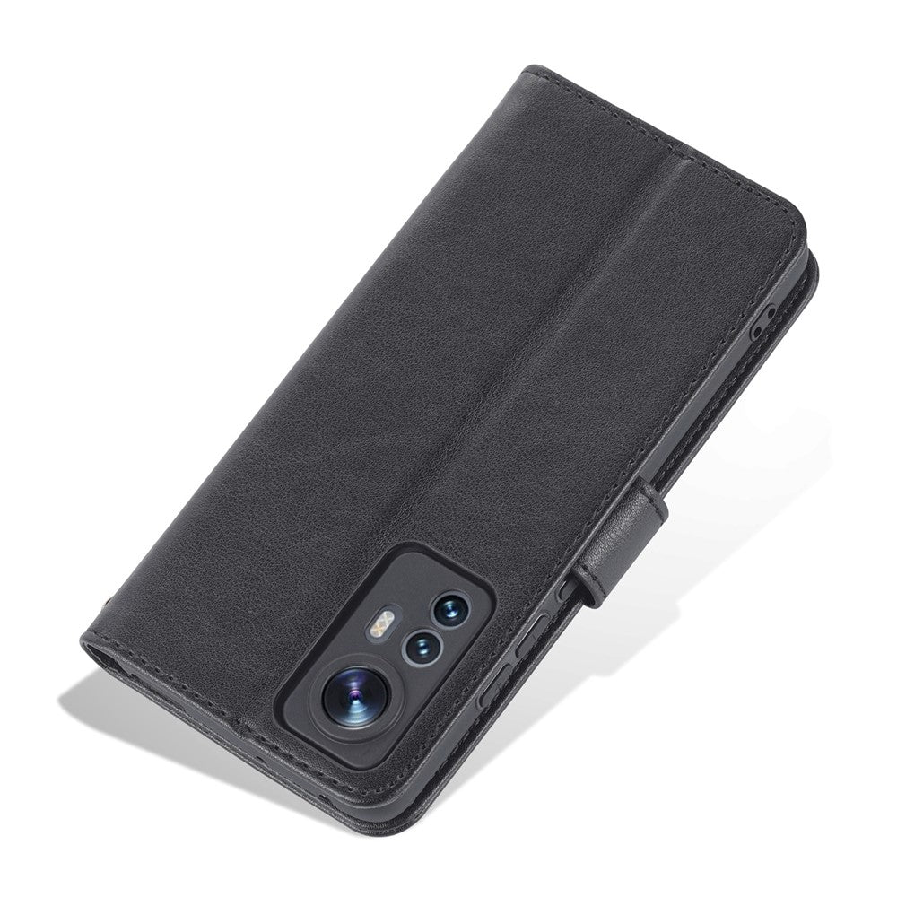 AZNS för Xiaomi 12 5G/12X 5G/12S 5G Reptåligt texturerat PU-läder Folio Flip-skal Fallskyddande plånbok Stativ Innerfodral i TPU