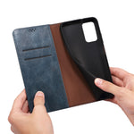 For Xiaomi Redmi Note 11S 4G / Redmi Note 11 4G (Qualcomm) Waxy Crazy Horse Texture PU Leather Case Wallet Stand Magnetic Absorption Protective Flip Cover