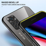 For Xiaomi Redmi Note 11 4G (Qualcomm)/Redmi Note 11S 4G Tempered Glass + PC + TPU Phone Case Stylish Gradient Color Hybrid Back Cover