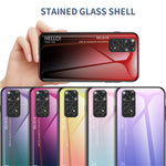 Xiaomi Redmi Note 11 4G (Qualcomm)/Redmi Note 11S 4G Härdat glas + PC + TPU mobilskal Snyggt Hybridbakstycke i tonad färg