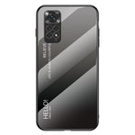 Xiaomi Redmi Note 11 4G (Qualcomm)/Redmi Note 11S 4G Härdat glas + PC + TPU mobilskal Snyggt Hybridbakstycke i tonad färg