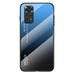 Xiaomi Redmi Note 11 4G (Qualcomm)/Redmi Note 11S 4G Härdat glas + PC + TPU mobilskal Snyggt Hybridbakstycke i tonad färg
