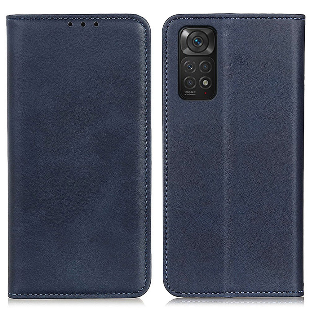 Xiaomi Redmi Note 11 4G (Qualcomm)/Note 11S 4G Plånboksfodral i läder, magnetiskt, självabsorberande skal
